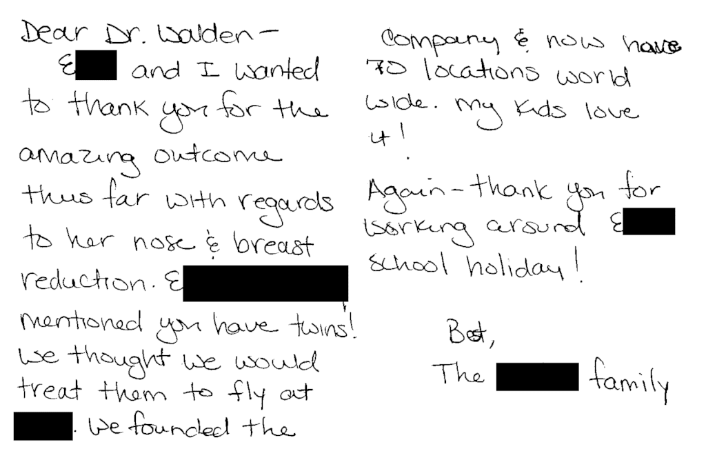 Patient Thank you Austin TX | Dr. Jennifer Walden Patient Testimonial Austin TX | Dr. Jennifer Walden